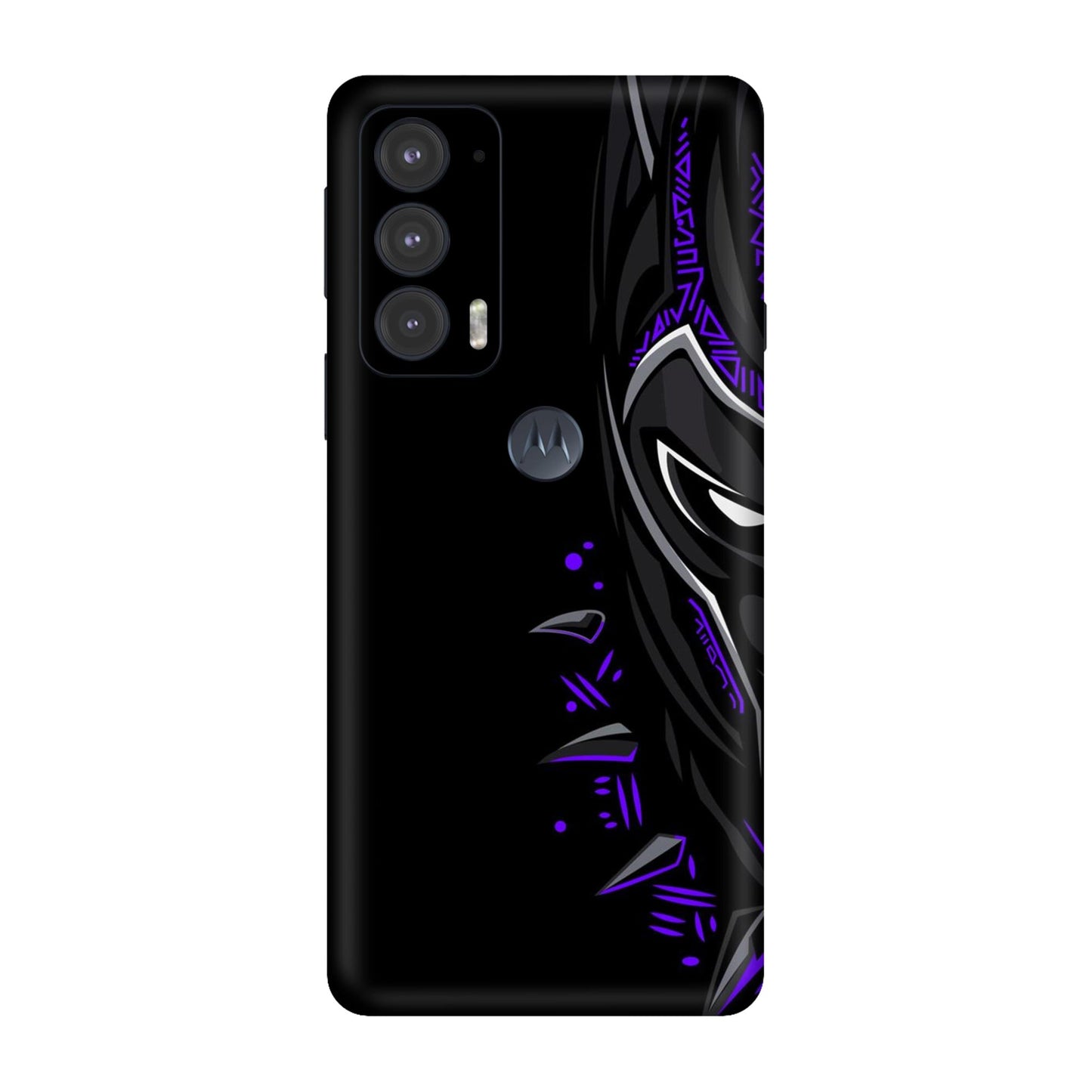 Neon Vibe Cat Mobile Skin For Motorola Edge 20