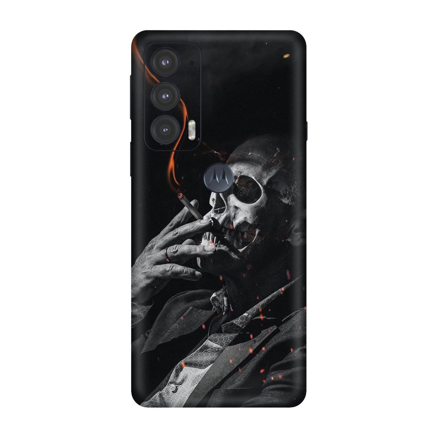 Rainbow Oil Slick Flow Mobile Skin For Motorola Edge 20