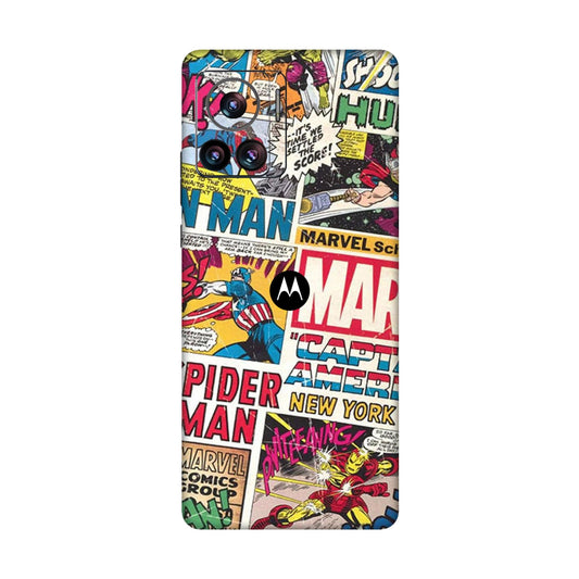 Vintage Marvel Comic Bomb Mobile Skin For Motorola Edge 30 Ultra