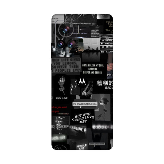Bad Day Dark Collage Mobile Skin For Motorola Edge 30 Ultra