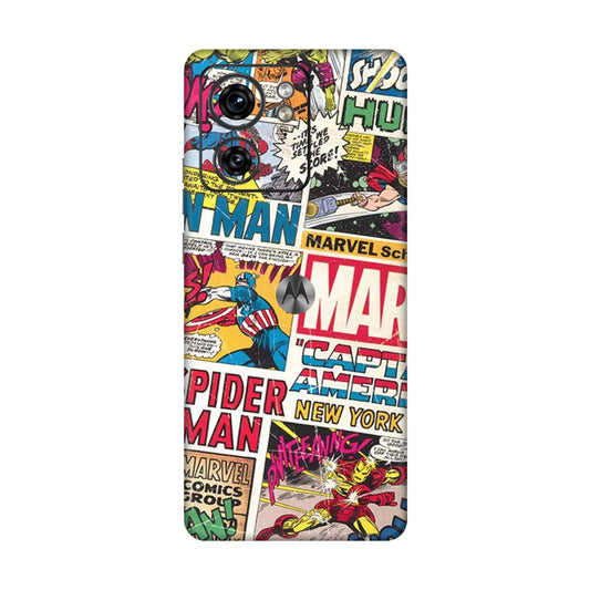 Vintage Marvel Comic Bomb Mobile Skin For Motorola Edge 40