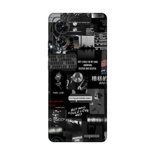 Bad Day Dark Collage Mobile Skin For Motorola Edge 40