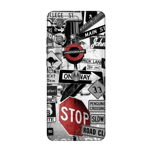 Global Urban Sign Bomb Mobile Skin For Motorola Edge 40 Neo