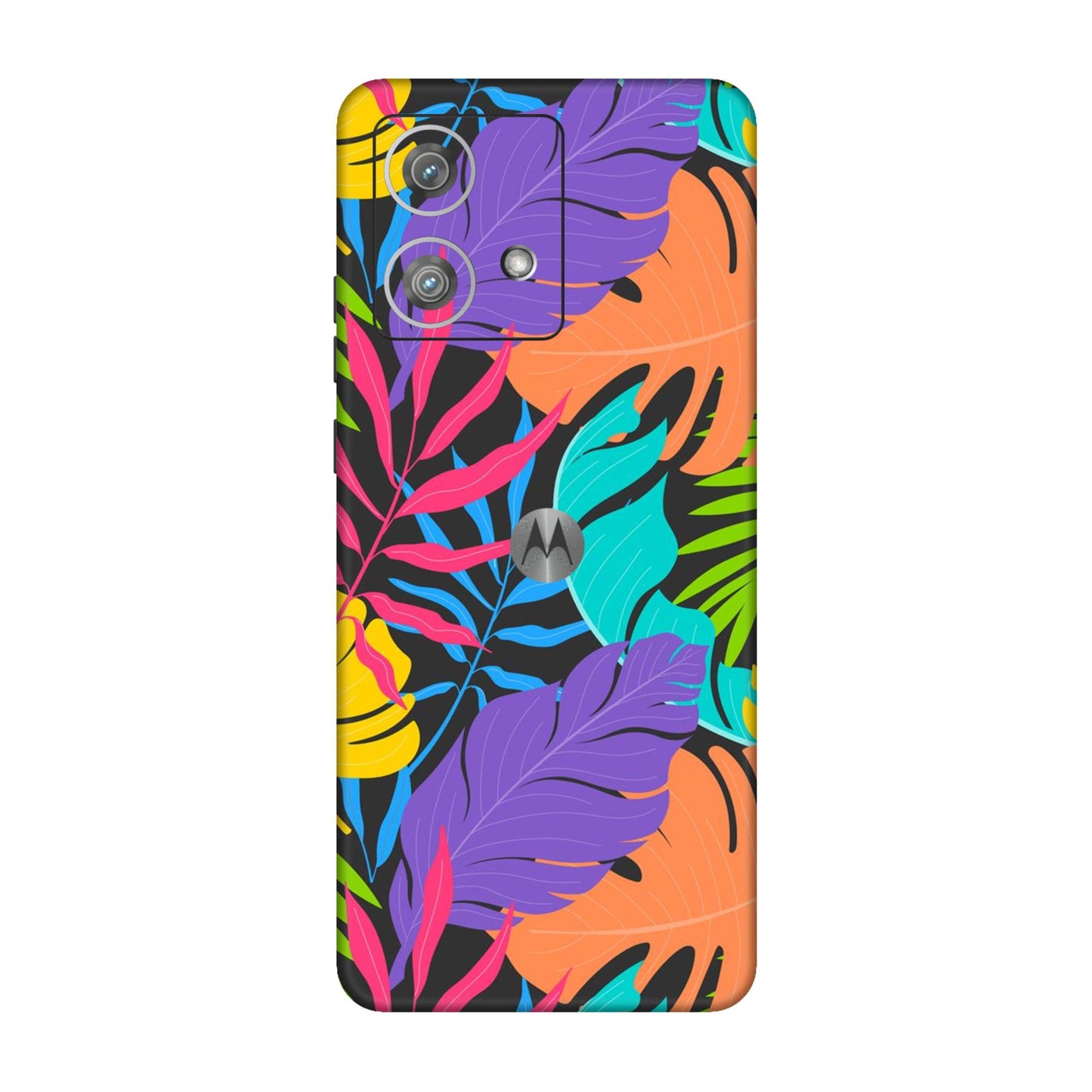 Neon Jungle Leaves Mobile Skin For Motorola Edge 40 Neo