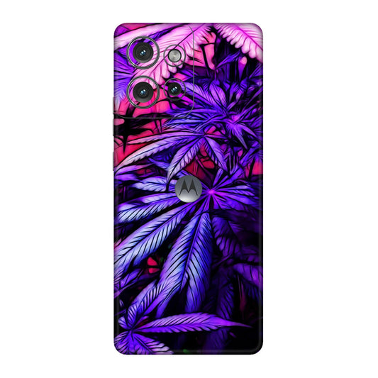 Neon Purple Herb Mobile Skin For Motorola Edge 50