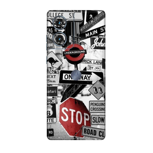Global Urban Sign Bomb Mobile Skin For Motorola Edge 50 Fusion
