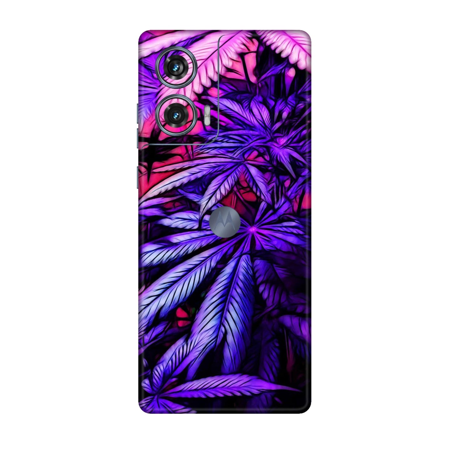 Neon Purple Herb Mobile Skin For Motorola Edge 50 Fusion