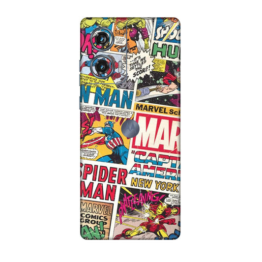 Vintage Marvel Comic Bomb Mobile Skin For Motorola Edge 50 Fusion