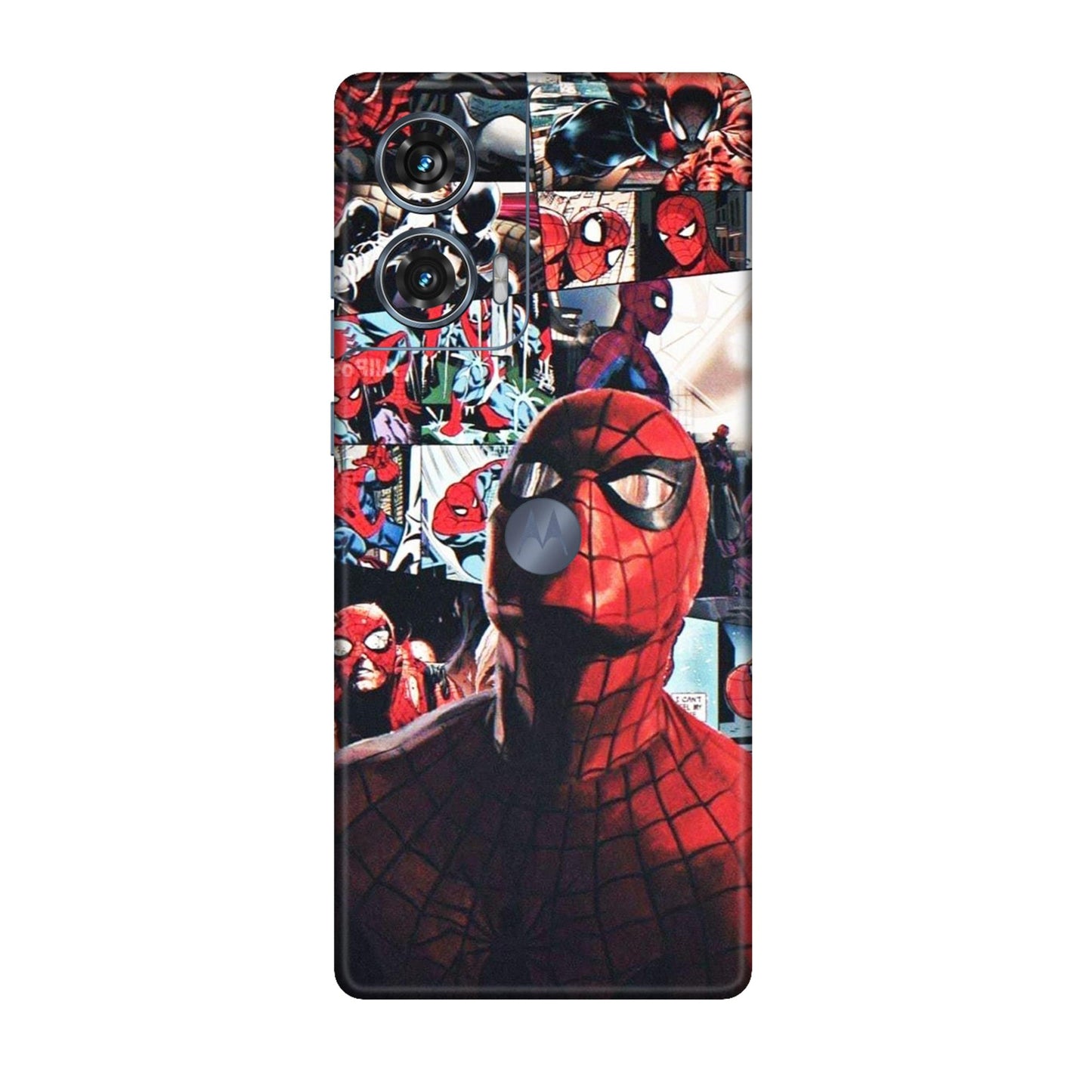 Vintage Spider Man Collage Mobile Skin For Motorola Edge 50 Fusion