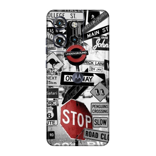 Global Urban Sign Bomb Mobile Skin For Motorola Edge 50 Neo
