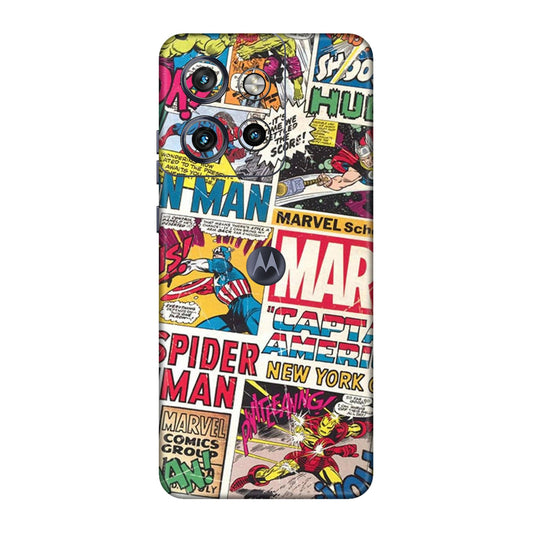 Vintage Marvel Comic Bomb Mobile Skin For Motorola Edge 50 Neo