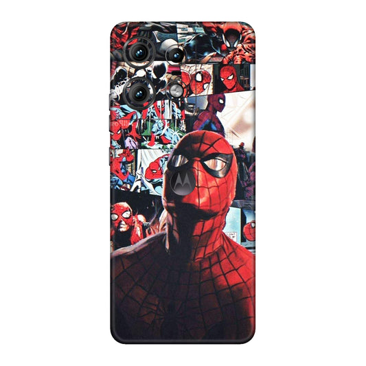 Vintage Spider Man Collage Mobile Skin For Motorola Edge 50 Pro
