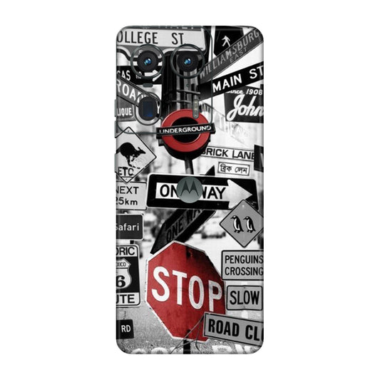 Global Urban Sign Bomb Mobile Skin For Motorola Edge 50 Ultra