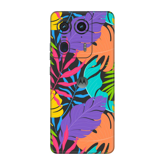 Neon Jungle Leaves Mobile Skin For Motorola Edge 50 Ultra