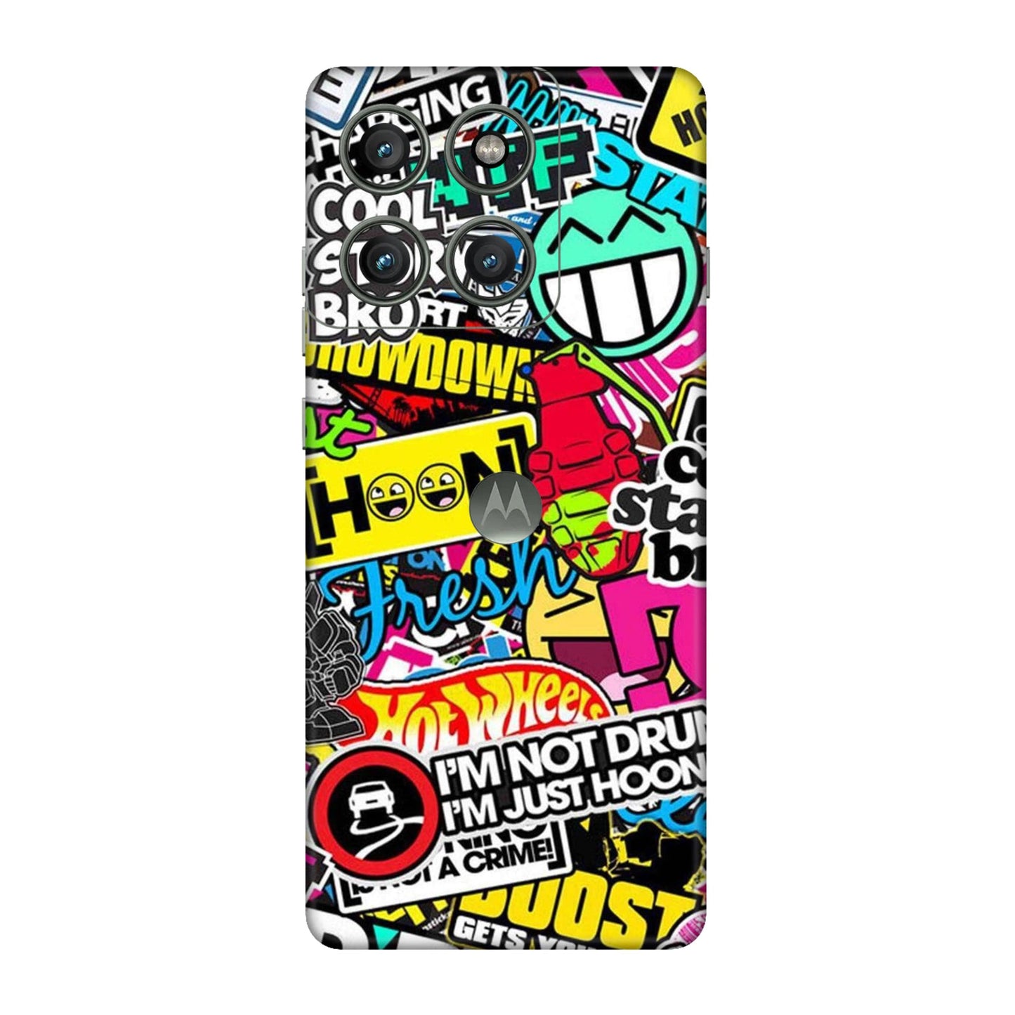 Hoonigan Sticker Bomb Mobile Skin For Motorola Edge 60 Pro