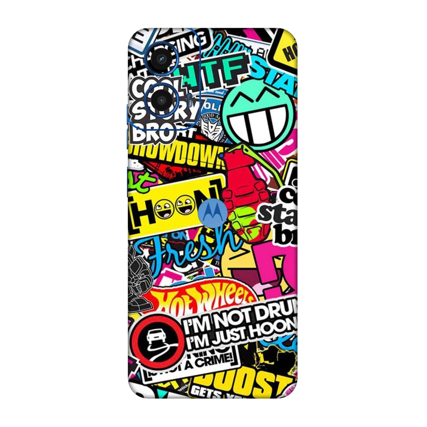 Hoonigan Sticker Bomb Mobile Skin For Motorola G45