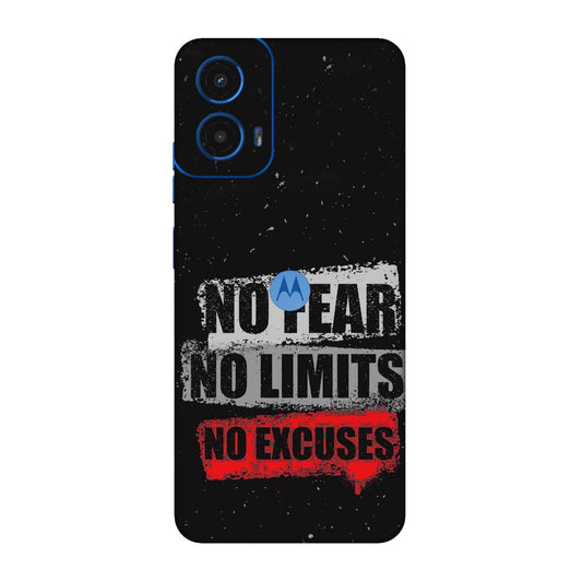 No Fear No Limits Mobile Skin For Motorola G45