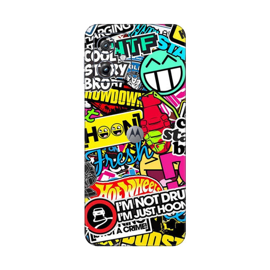 Hoonigan Sticker Bomb Mobile Skin For Motorola G54