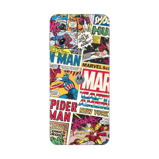 Vintage Marvel Comic Bomb Mobile Skin For Motorola G54