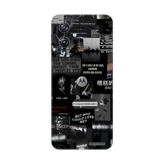 Bad Day Dark Collage Mobile Skin For Motorola G54