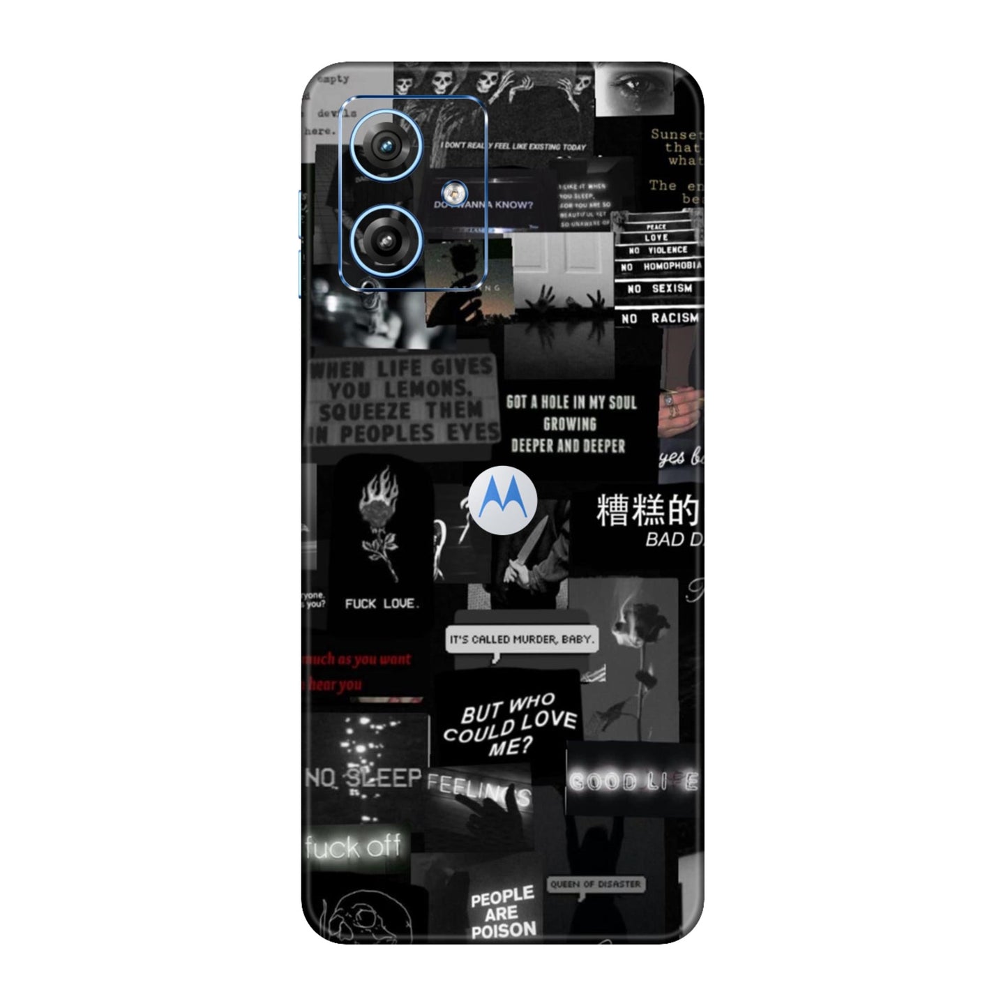 Bad Day Dark Collage Mobile Skin For Motorola G64