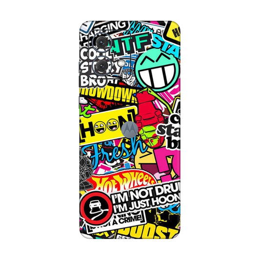 Hoonigan Sticker Bomb Mobile Skin For Motorola G84