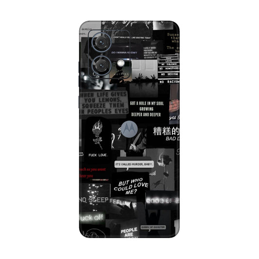 Bad Day Dark Collage Mobile Skin For Motorola G84