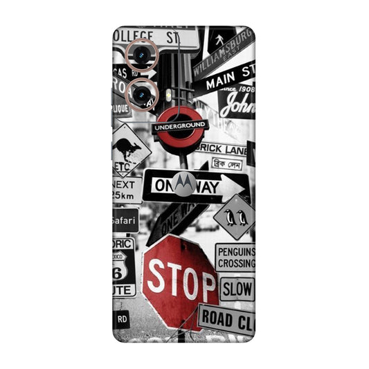 Global Urban Sign Bomb Mobile Skin For Motorola G85