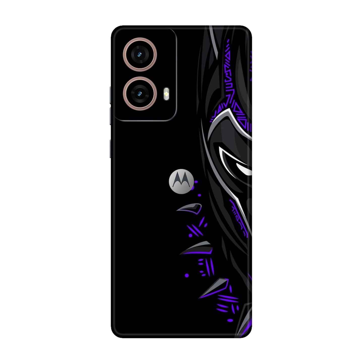 Neon Vibe Cat Mobile Skin For Motorola G85