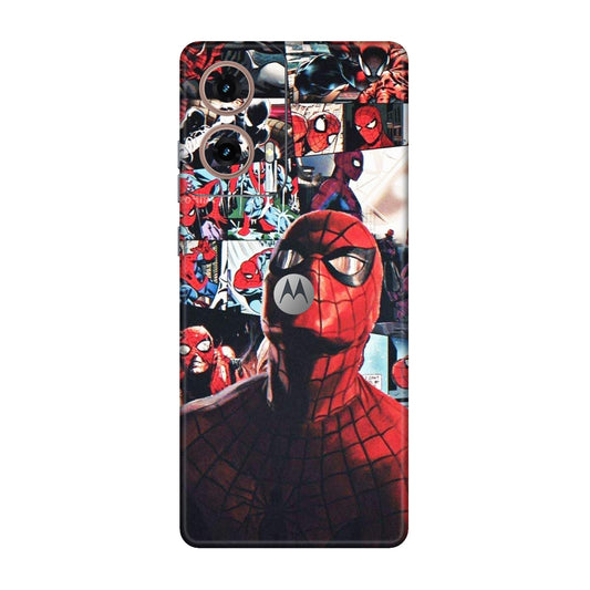 Vintage Spider Man Collage Mobile Skin For Motorola G85