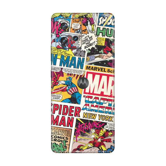 Vintage Marvel Comic Bomb Mobile Skin For Motorola Edge 30 Fusion