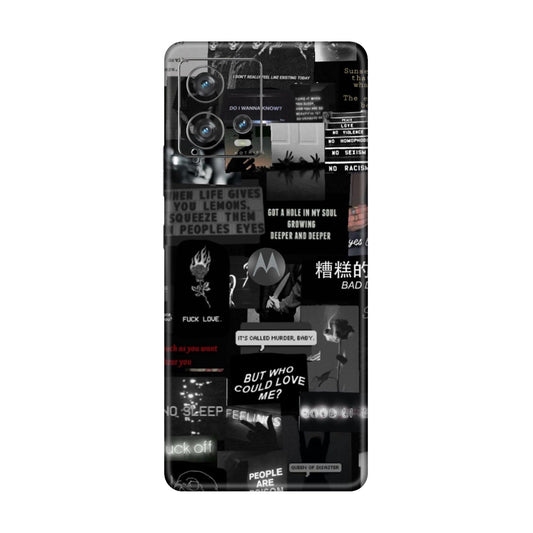 Bad Day Dark Collage Mobile Skin For Motorola Edge 30 Fusion