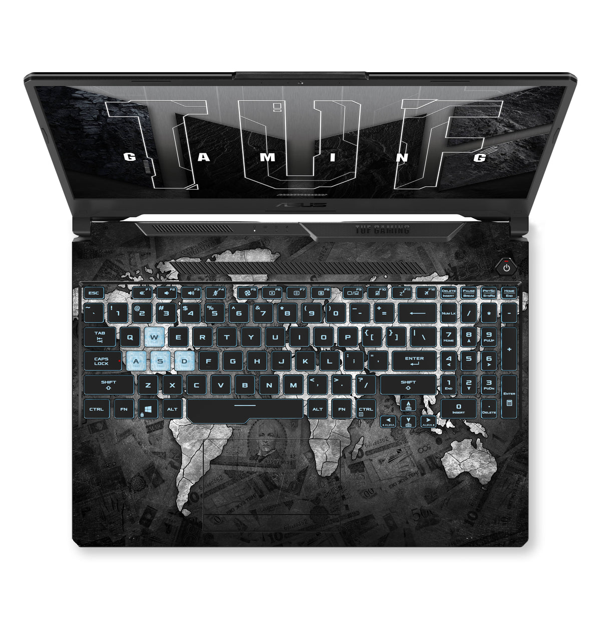 World Map Laptop Skin