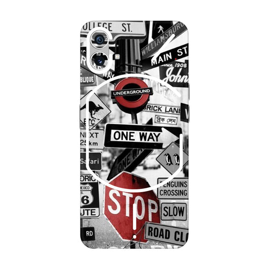 Global Urban Sign Bomb Mobile Skin For Nothing Phone 1