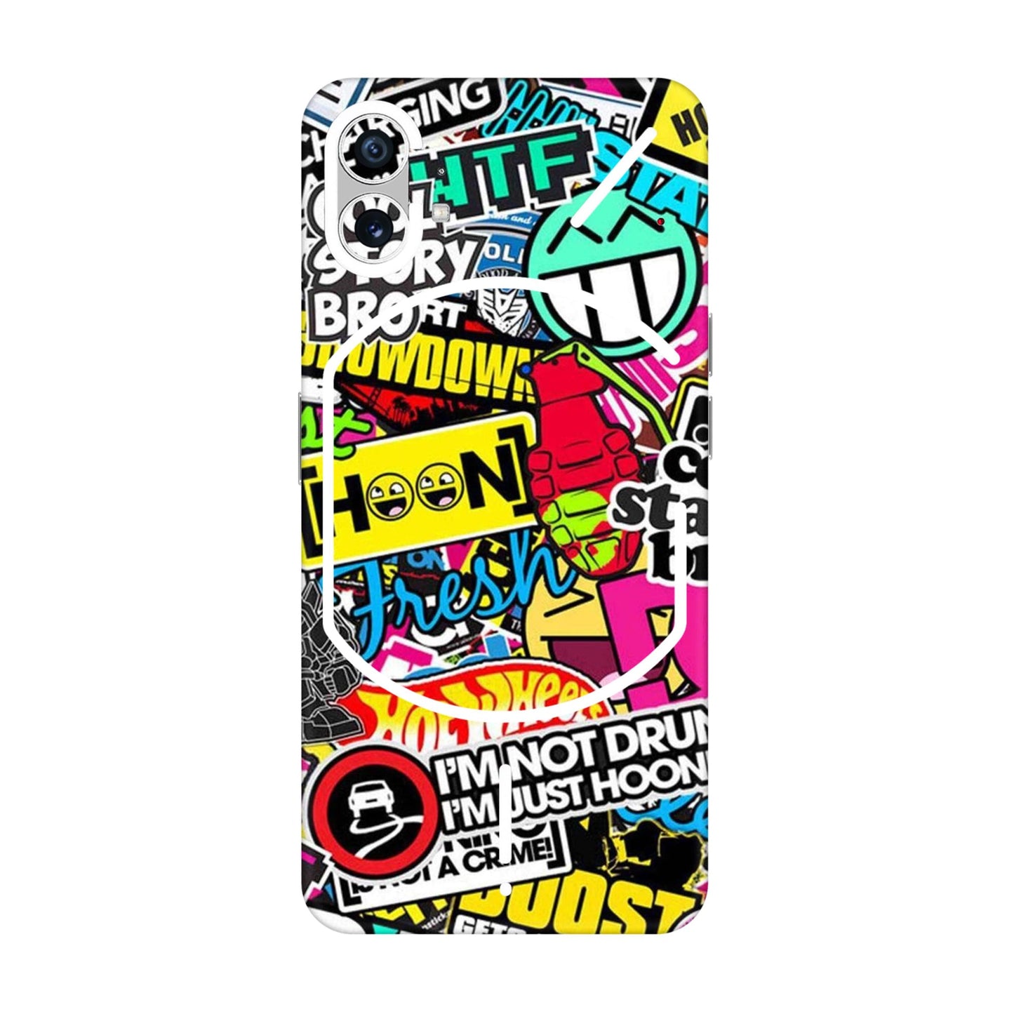 Hoonigan Sticker Bomb Mobile Skin For Nothing Phone 1