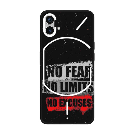 No Fear No Limits Mobile Skin For Nothing Phone 1