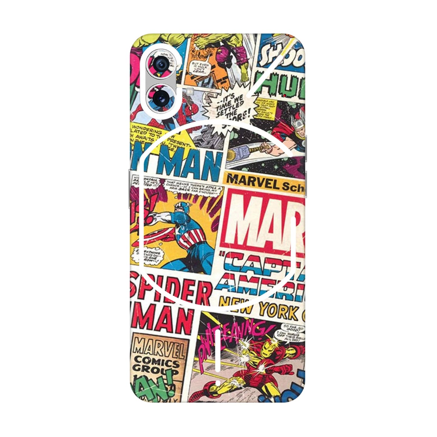 Vintage Marvel Comic Bomb Mobile Skin For Nothing Phone 1