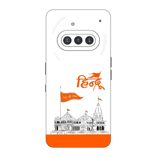 Ayodhya Temple Sketch Mobile Skin For Nothing Phone 3a