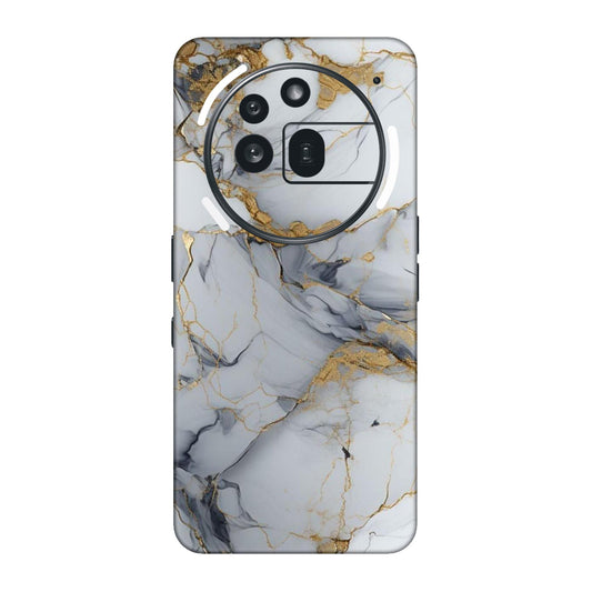 White Gold Luxury Marble Mobile Skin For Nothing Phone 3a Pro