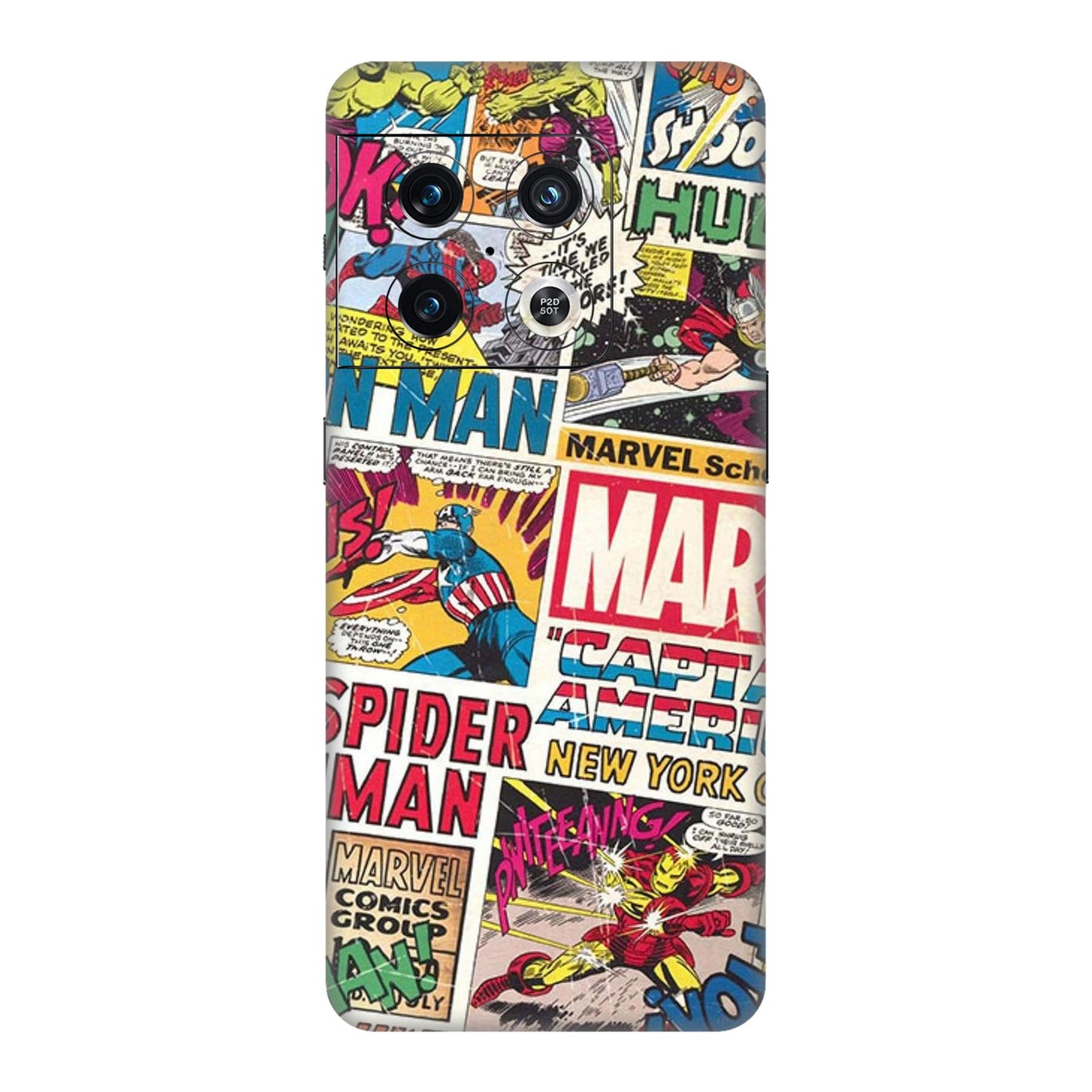 Vintage Marvel Comic Bomb Mobile Skin For OnePlus 10 Pro