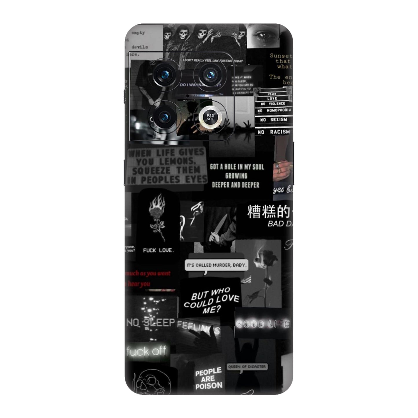 Bad Day Dark Collage Mobile Skin For OnePlus 10 Pro