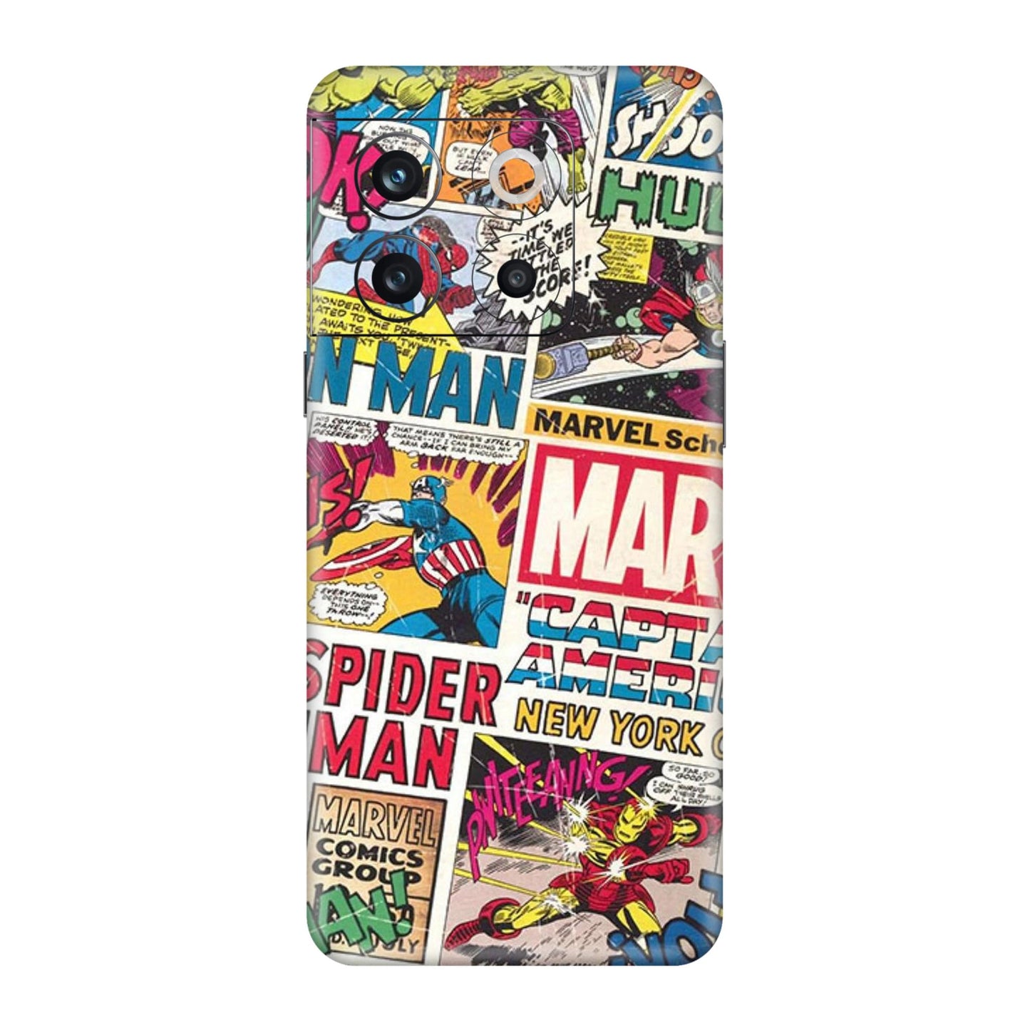 Vintage Marvel Comic Bomb Mobile Skin For OnePlus 10T