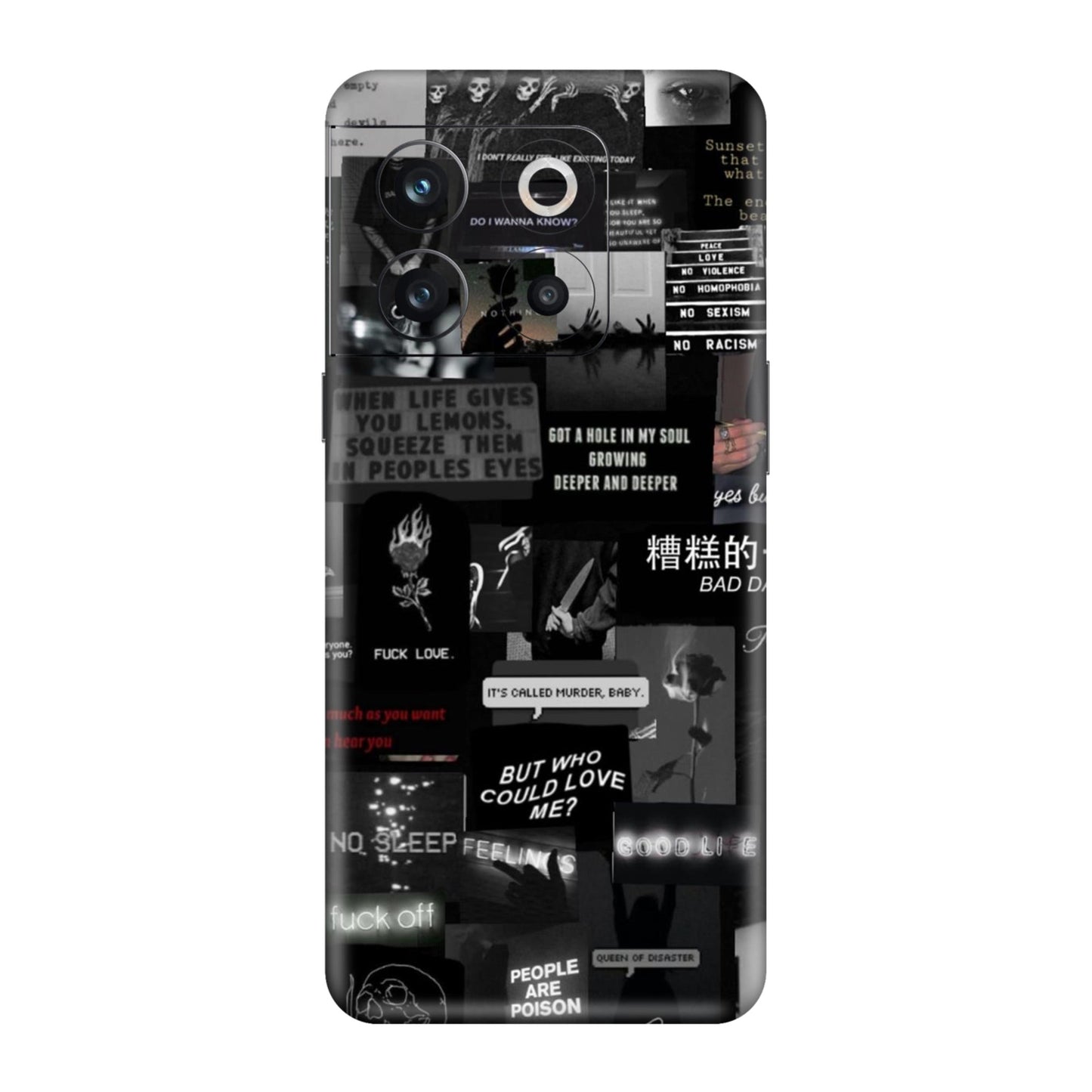 Bad Day Dark Collage Mobile Skin For OnePlus 10T