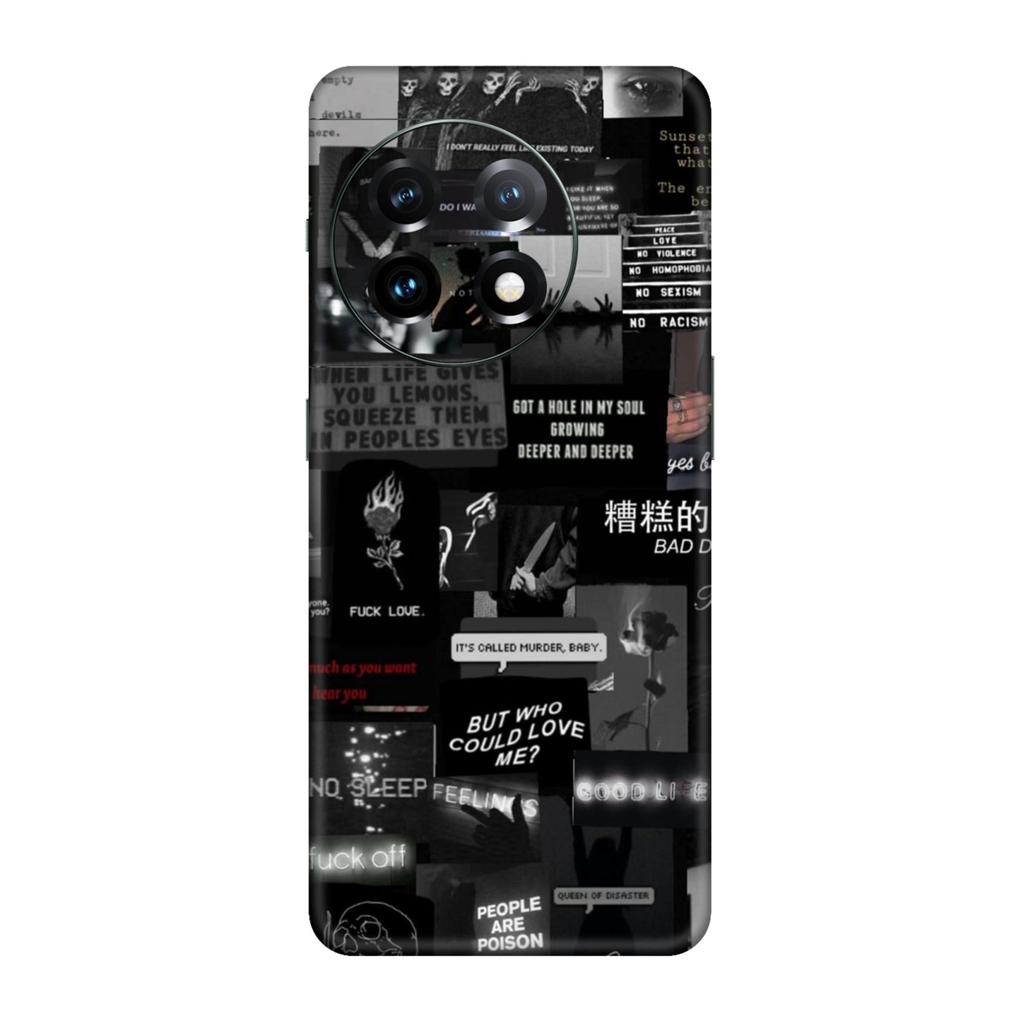 Bad Day Dark Collage Mobile Skin For OnePlus 11