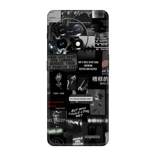 Bad Day Dark Collage Mobile Skin For OnePlus 11