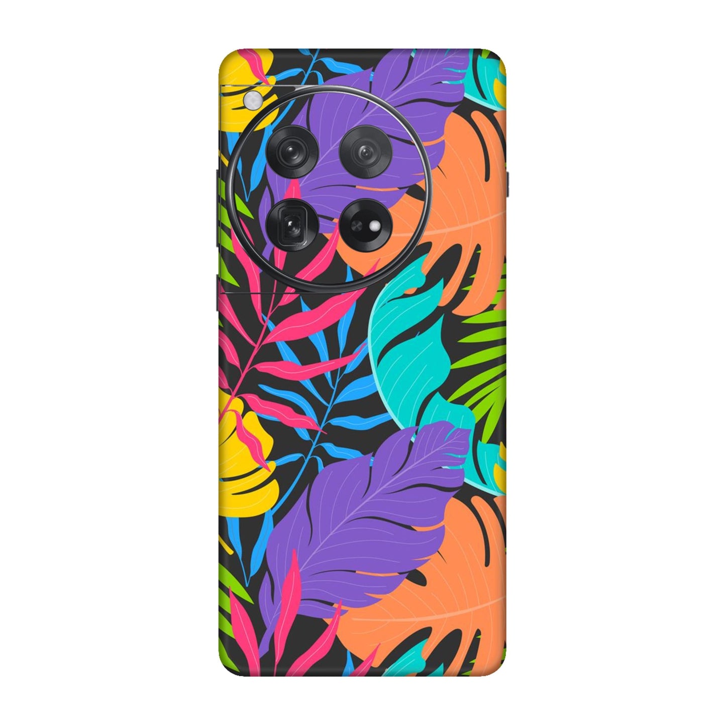 Neon Jungle Leaves Mobile Skin For OnePlus 12
