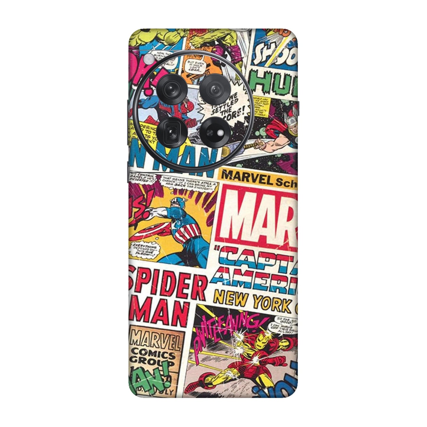 Vintage Marvel Comic Bomb Mobile Skin For OnePlus 12