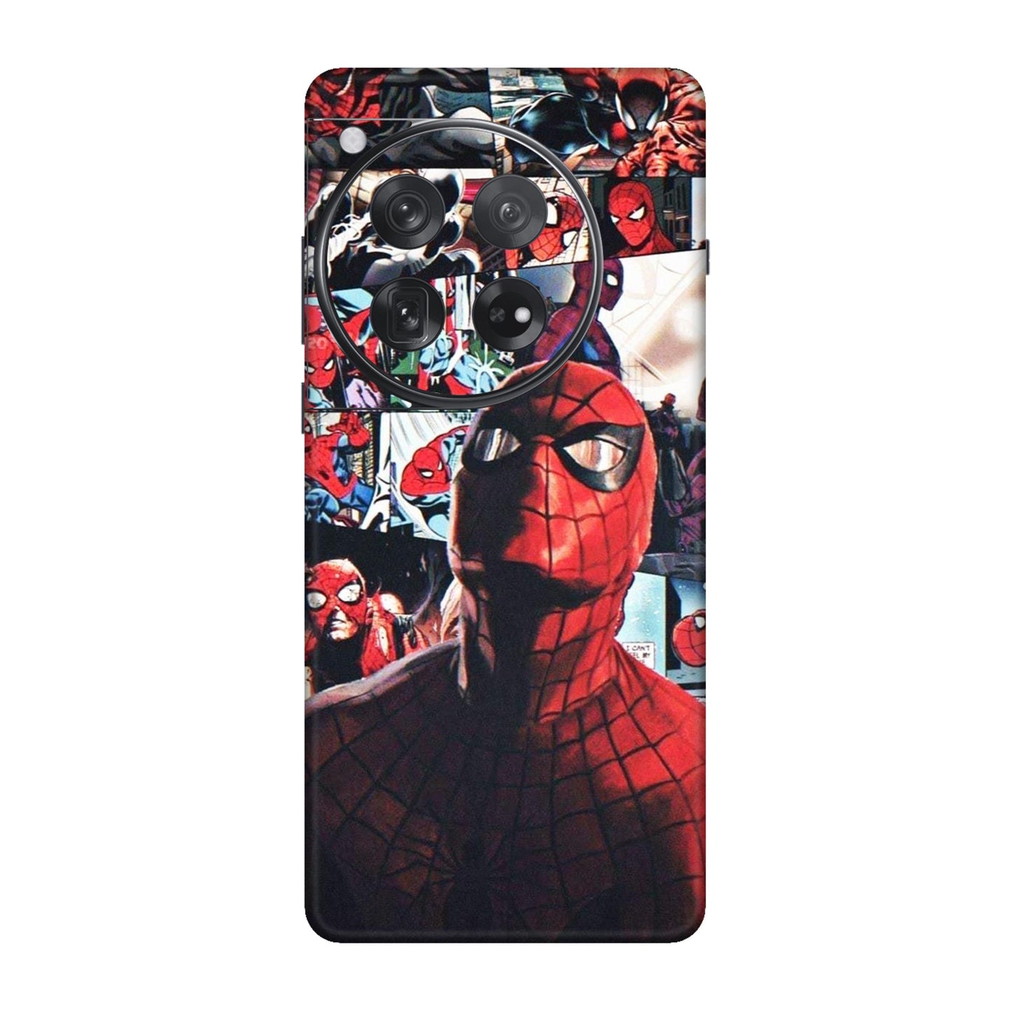 Vintage Spider Man Collage Mobile Skin For OnePlus 12
