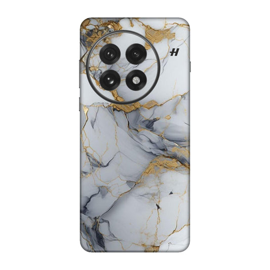 White Gold Luxury Marble Mobile Skin For OnePlus 13
