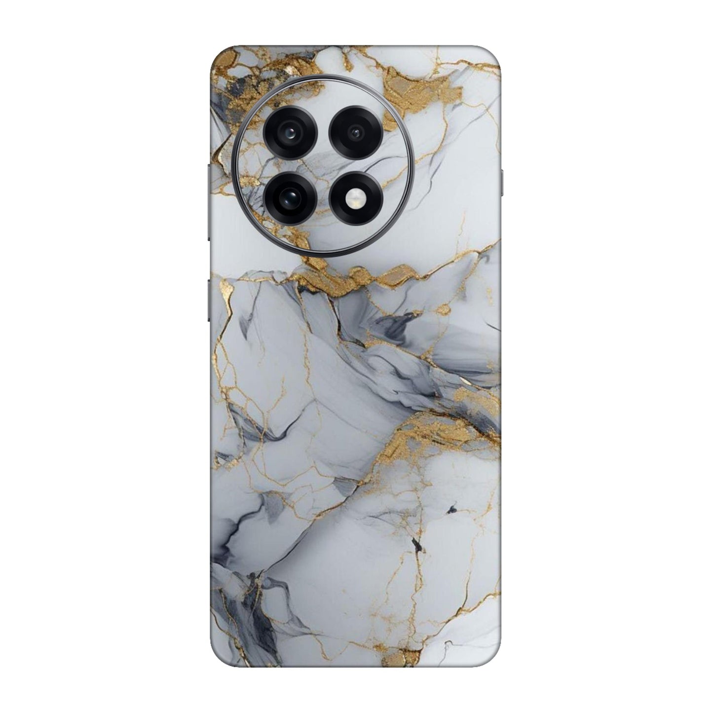 White Gold Luxury Marble Mobile Skin For OnePlus 13R